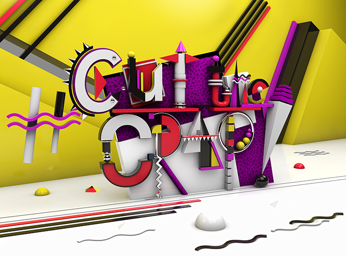 cut the crap - hashtag 3D title design