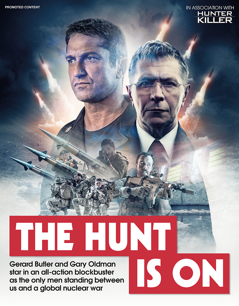 Hunter Killer art work for The Sun newspaper