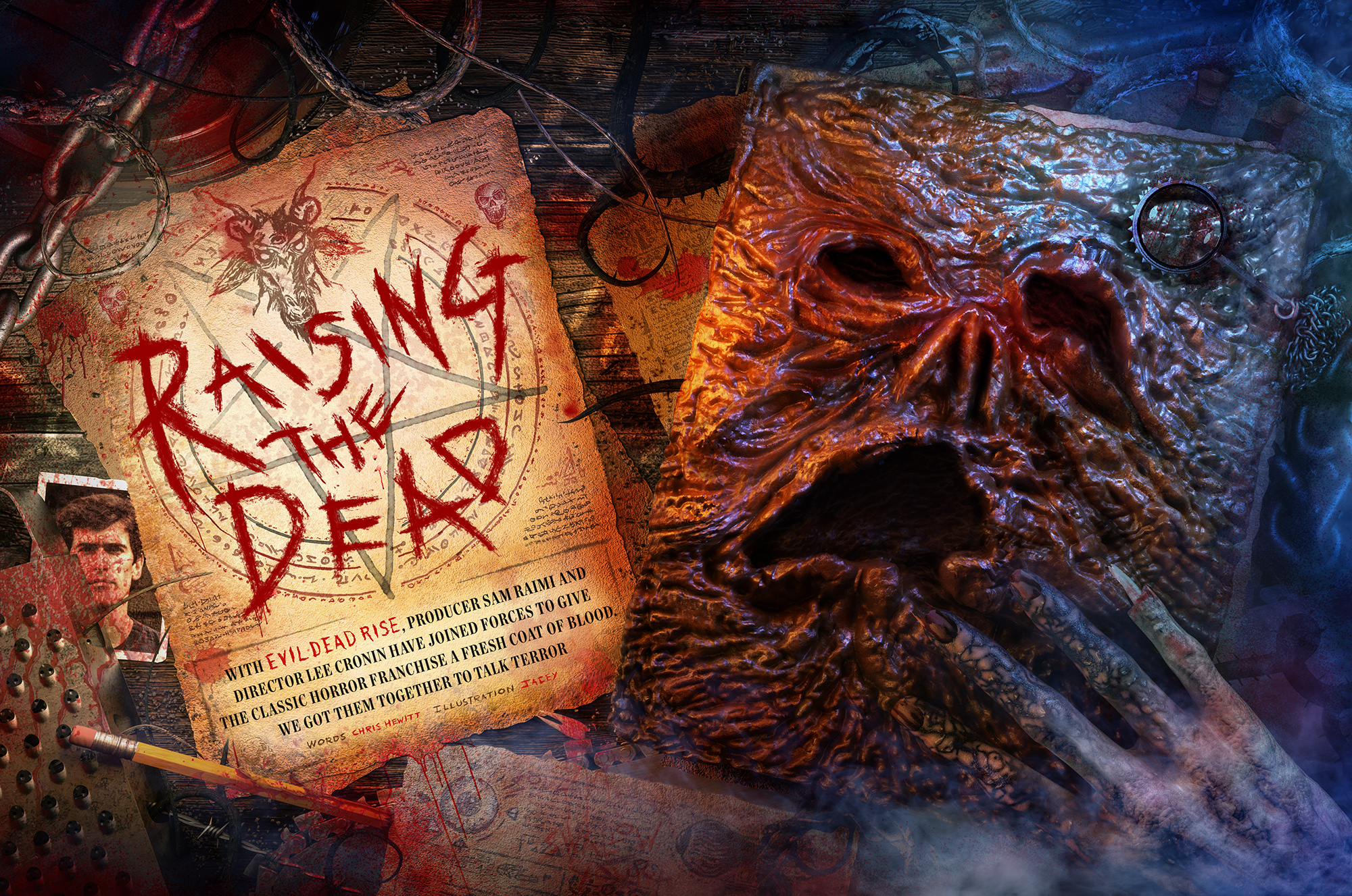 Empire magazine inside DPS for Evil Dead series